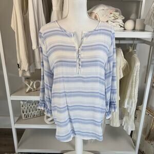 Liz Claiborne women's sz. medium coastal, summer, vacation, casual top #2729
